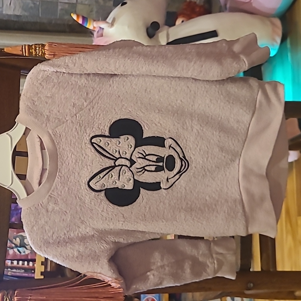 Girls Minnie Mouse Sweater